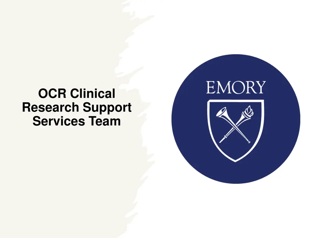 ocr clinical research support services team