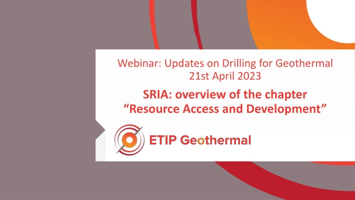 webinar updates on drilling for geothermal 21st