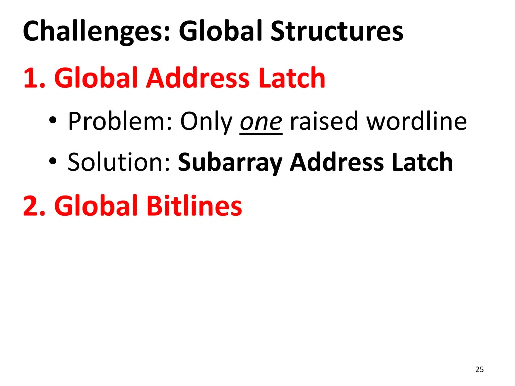 challenges global structures 1 global address 1