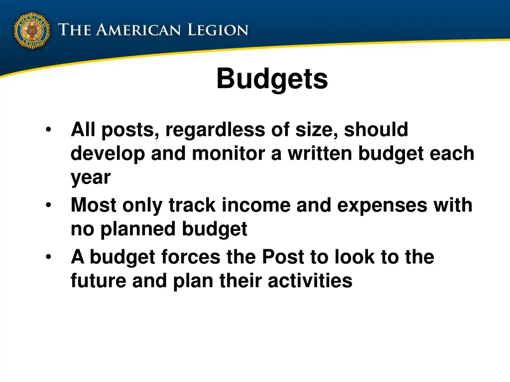 budgets