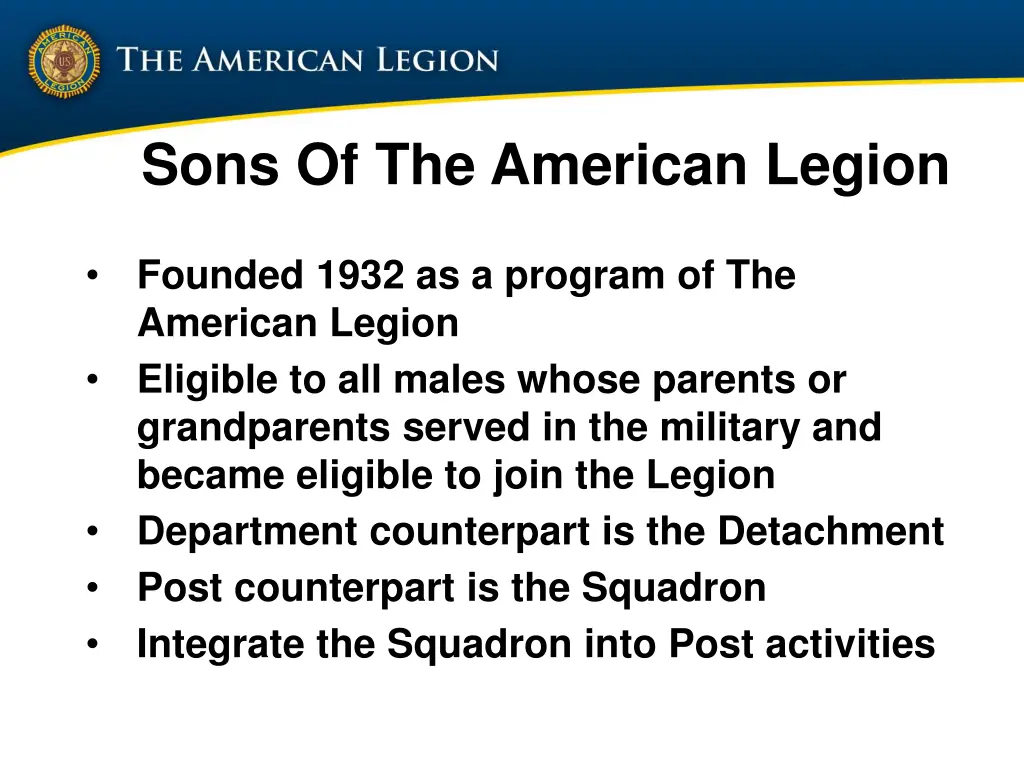 sons of the american legion