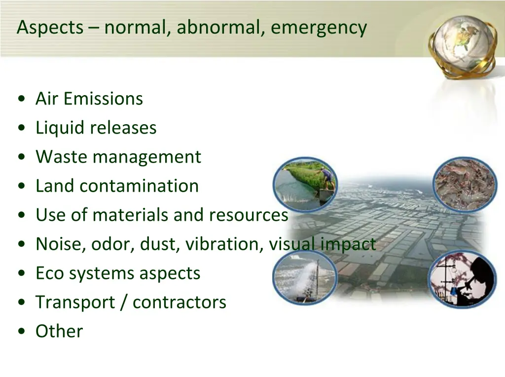 aspects normal abnormal emergency