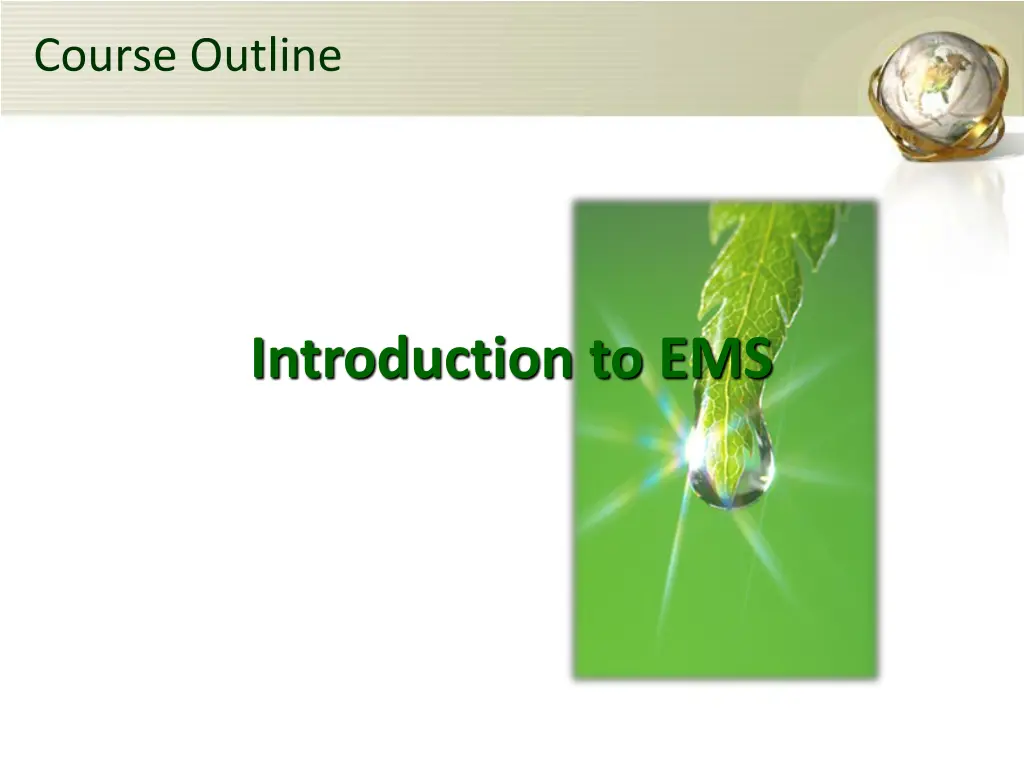 course outline 1