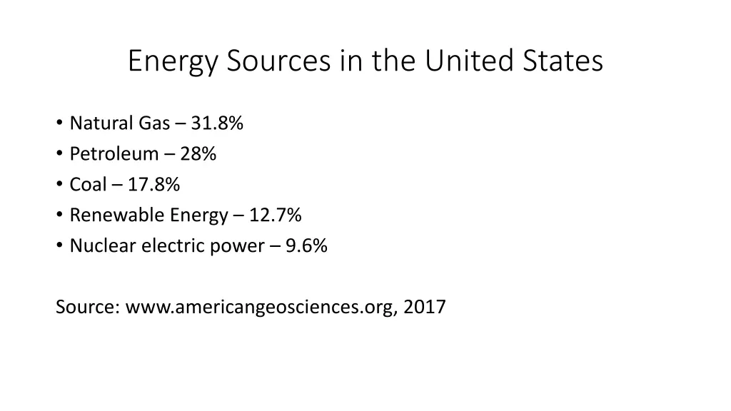 energy sources in the united states