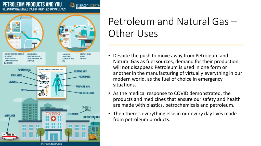 petroleum and natural gas other uses