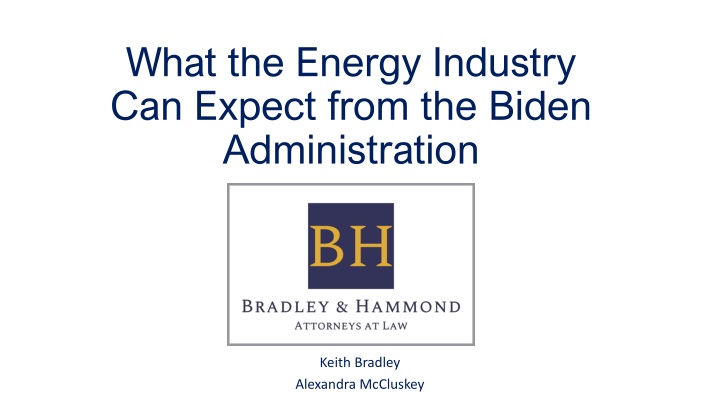 what the energy industry can expect from