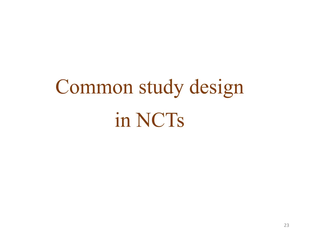 common study design in ncts
