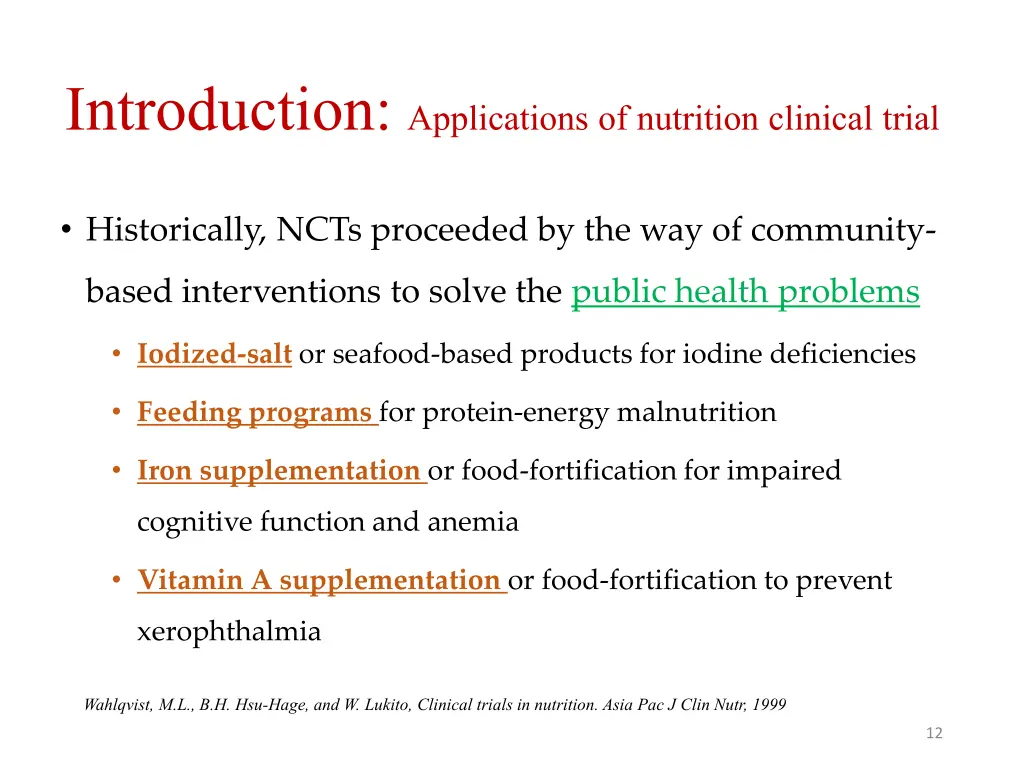 introduction applications of nutrition clinical 1