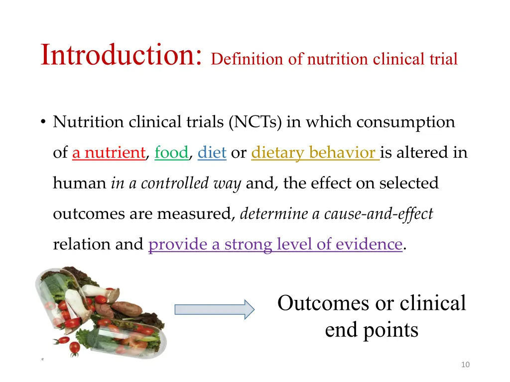 introduction definition of nutrition clinical