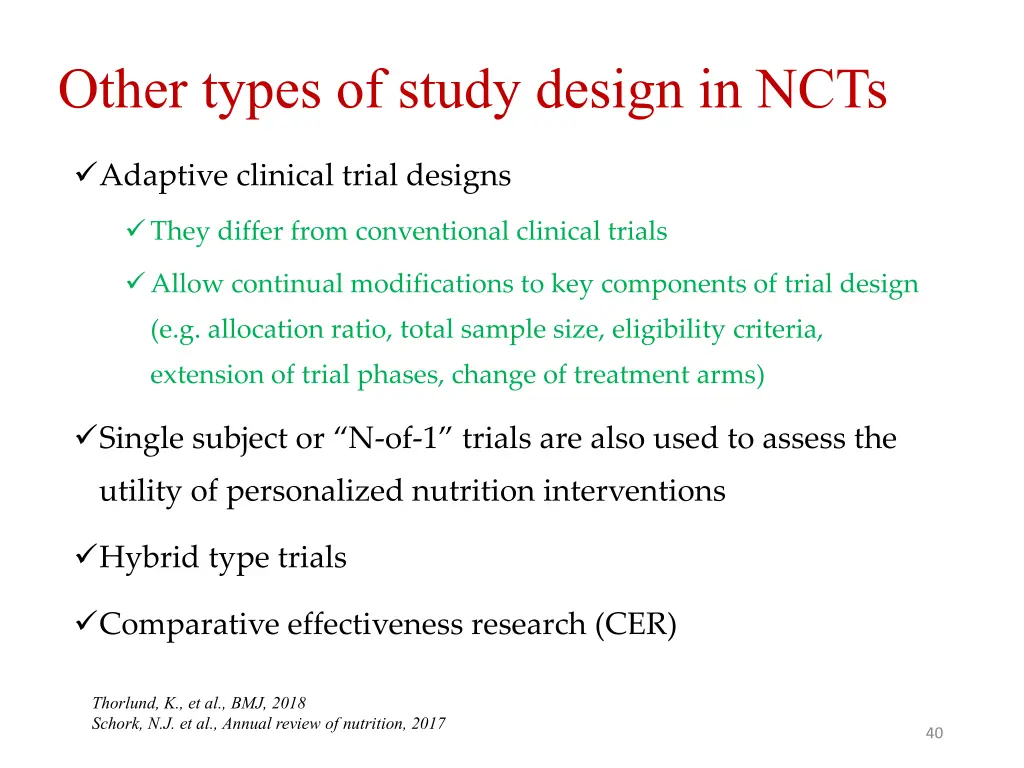 other types of study design in ncts