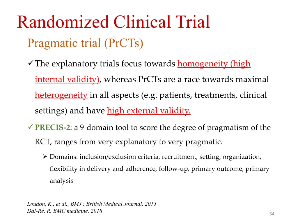 randomized clinical trial pragmatic trial prcts