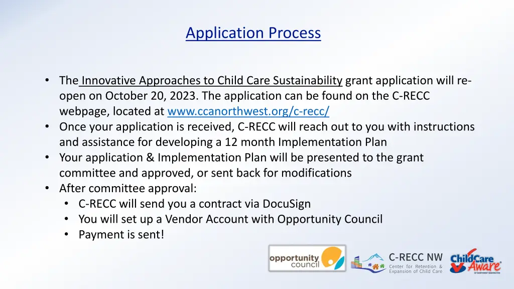 application process