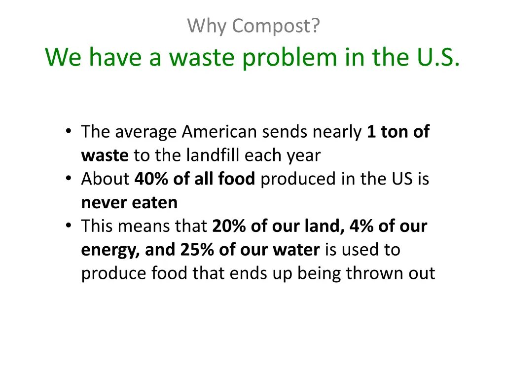 why compost