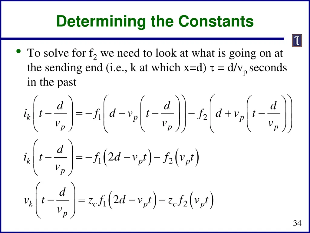 determining the constants 2