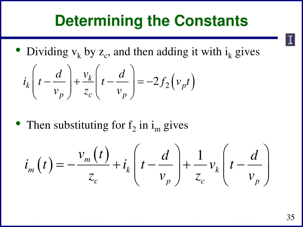 determining the constants 3