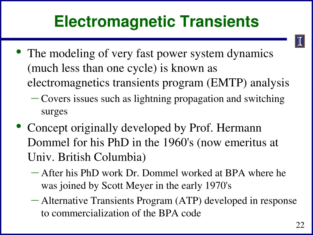 electromagnetic transients