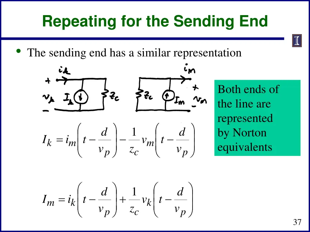 repeating for the sending end