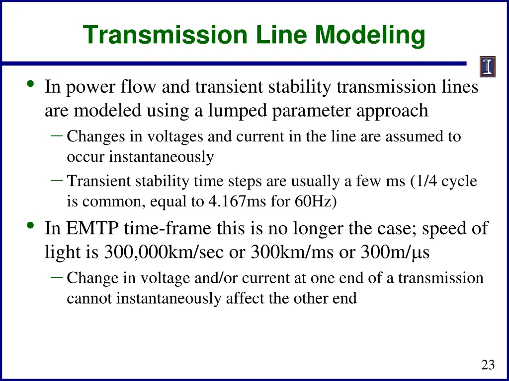 transmission line modeling