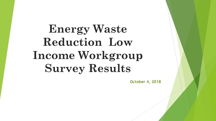 energy waste reduction low income workgroup