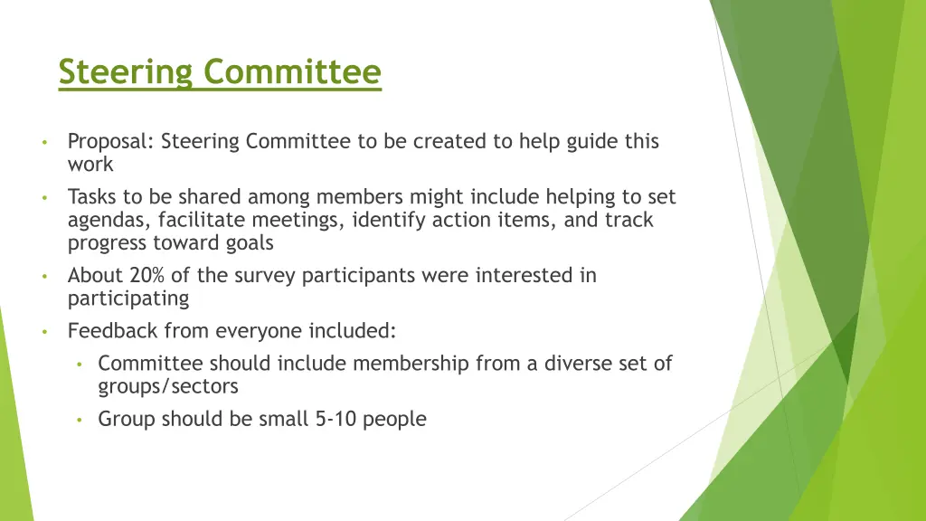 steering committee