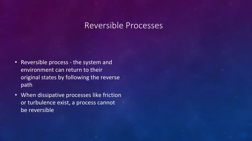 reversible processes