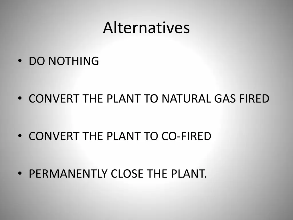 alternatives