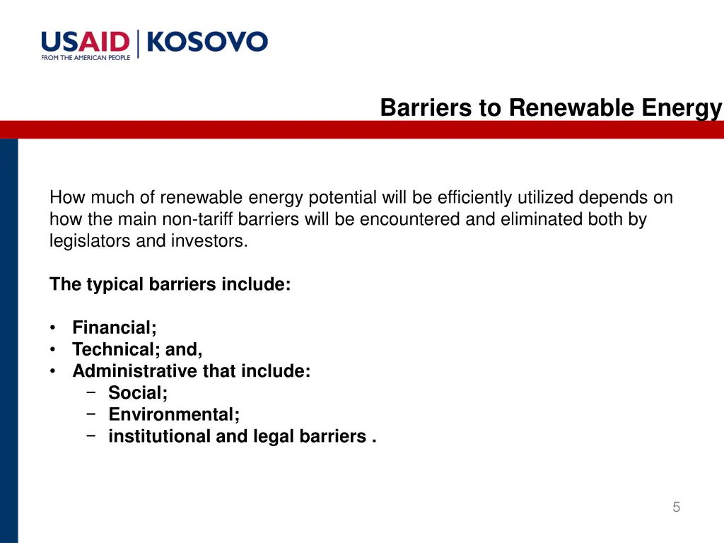 barriers to renewable energy