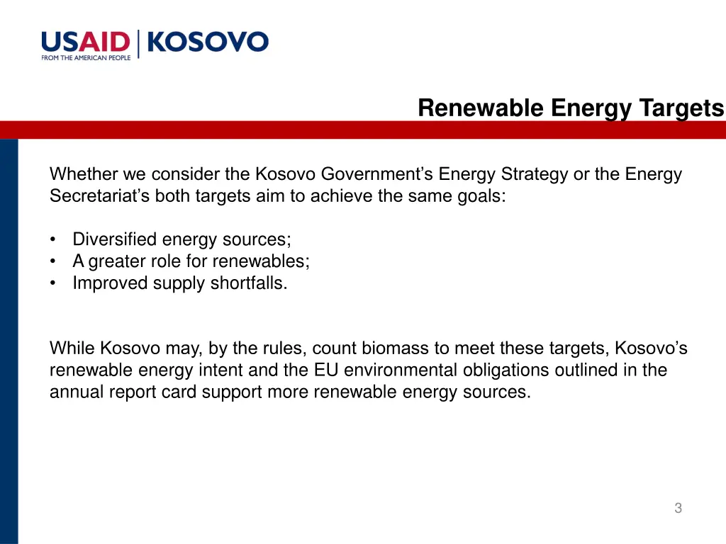 renewable energy targets