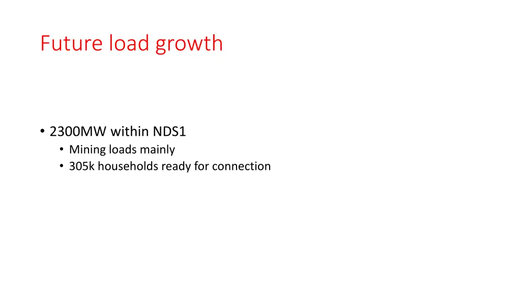 future load growth