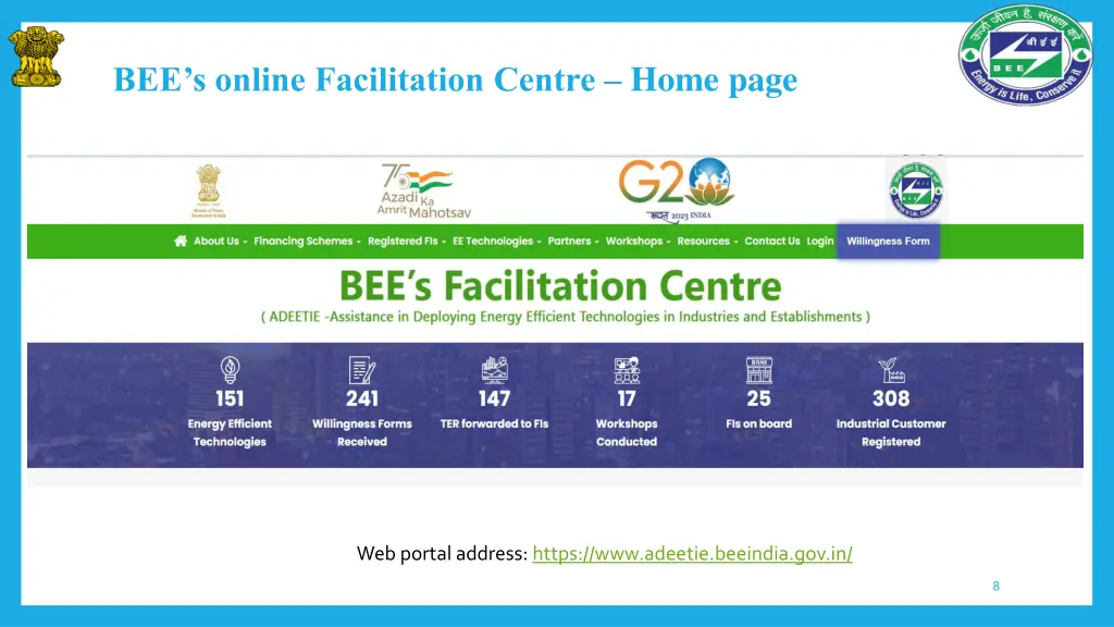 bee s online facilitation centre home page
