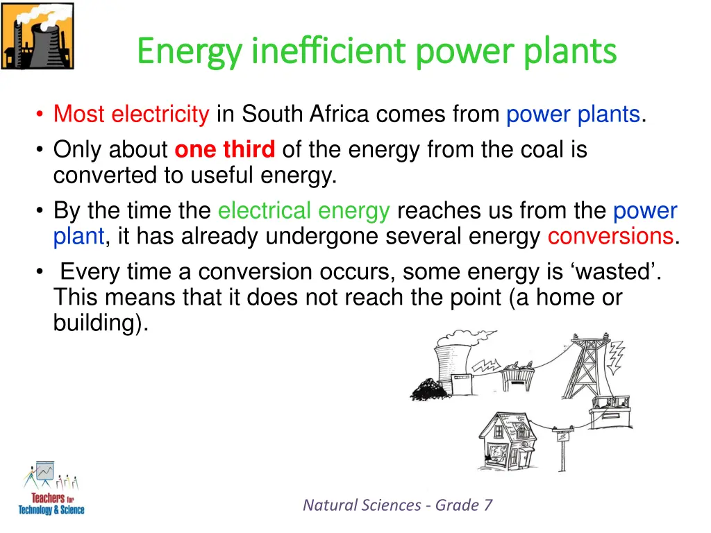 energy inefficient power plants energy