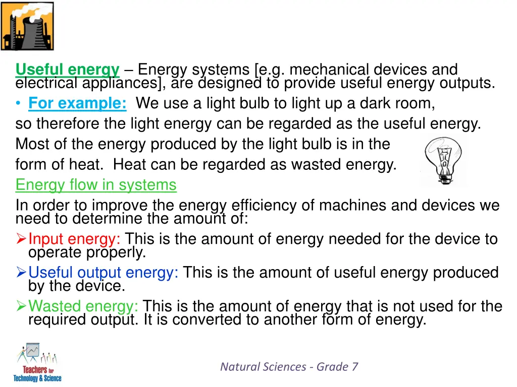 useful energy energy systems e g mechanical