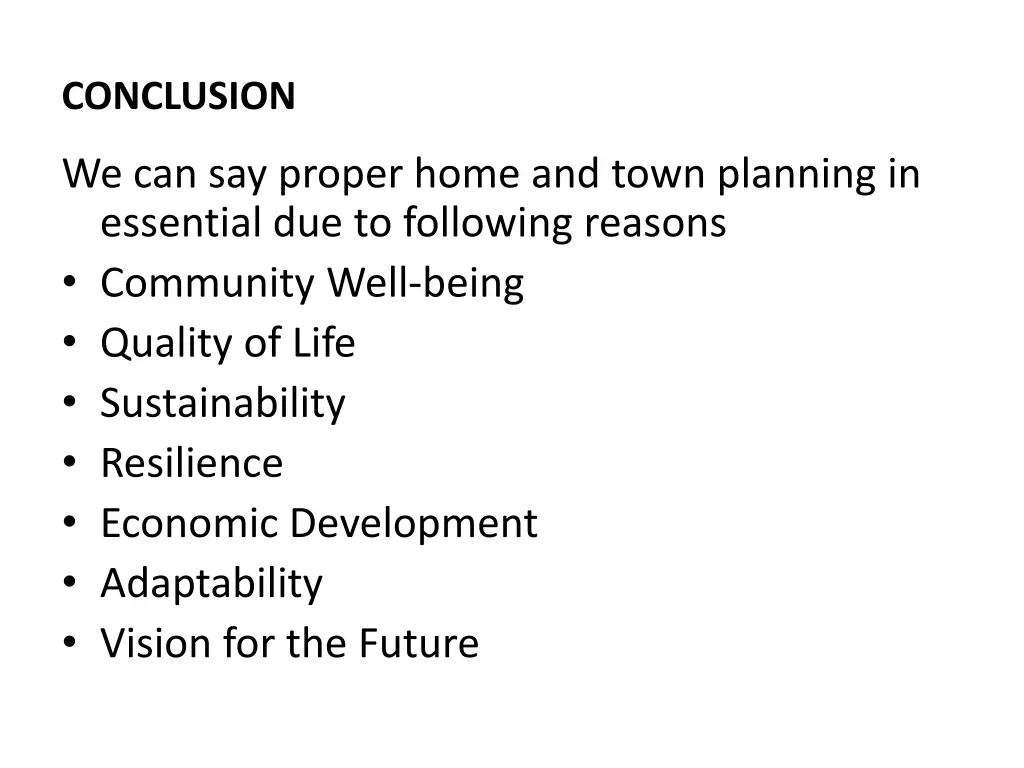conclusion