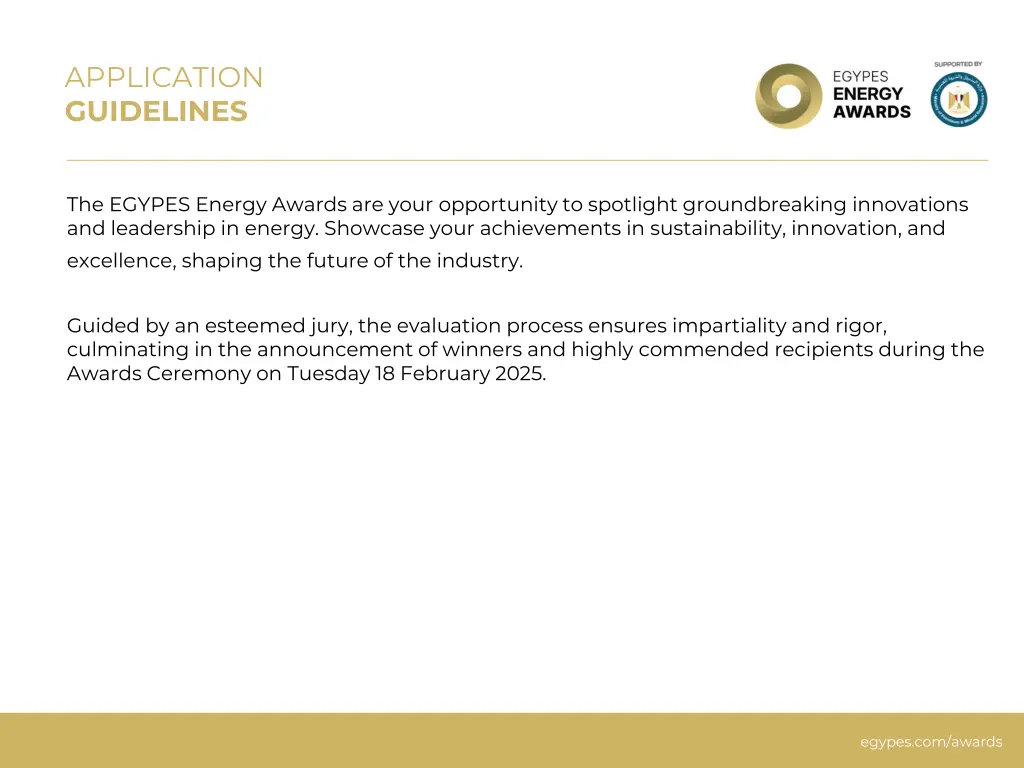 application guidelines