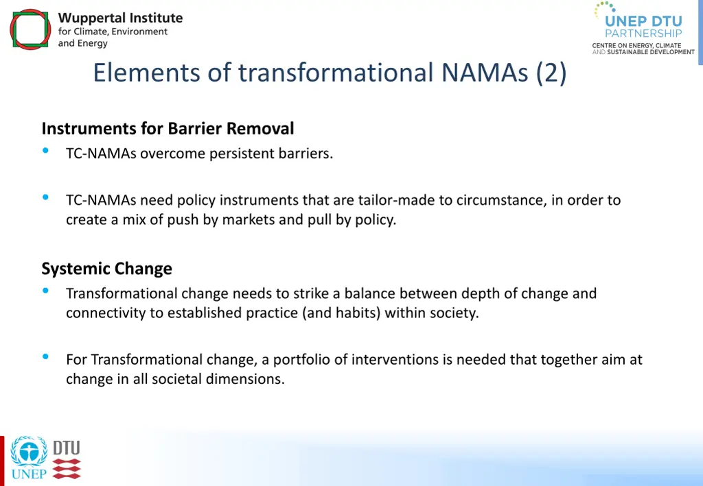 elements of transformational namas 2