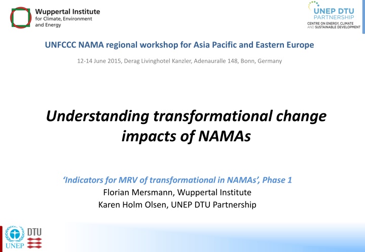 unfccc nama regional workshop for asia pacific