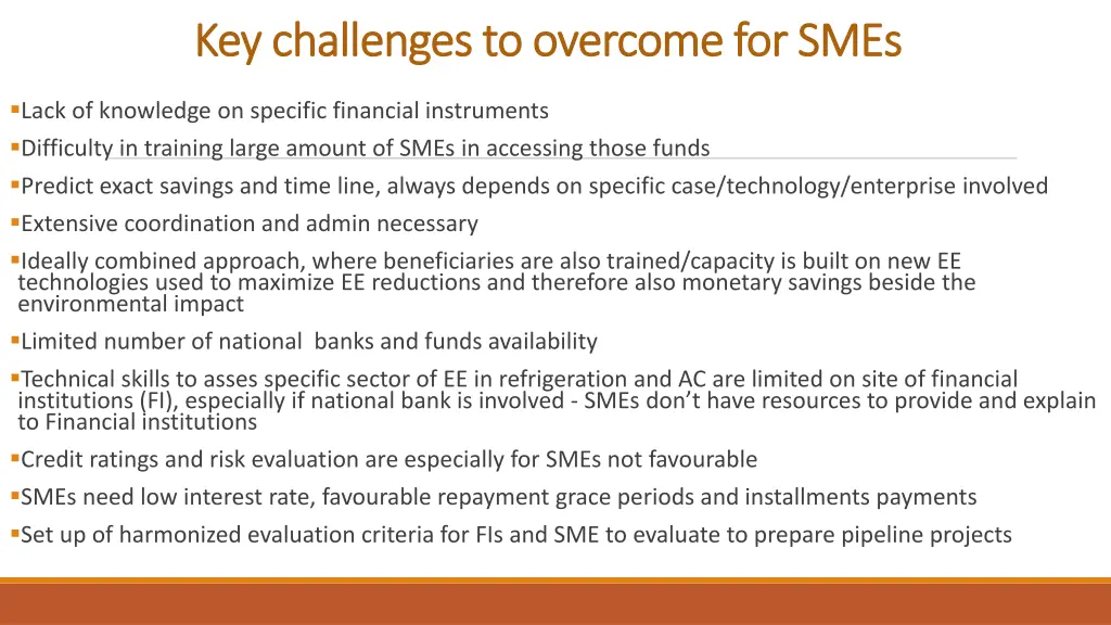 key challenges to overcome for smes
