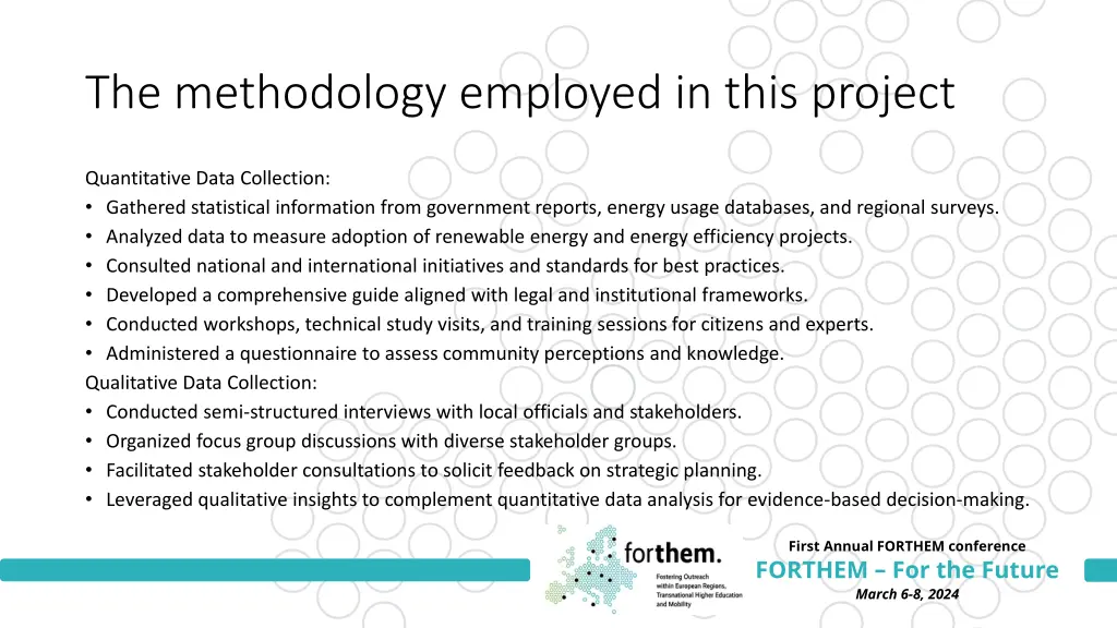 the methodology employed in this project 1