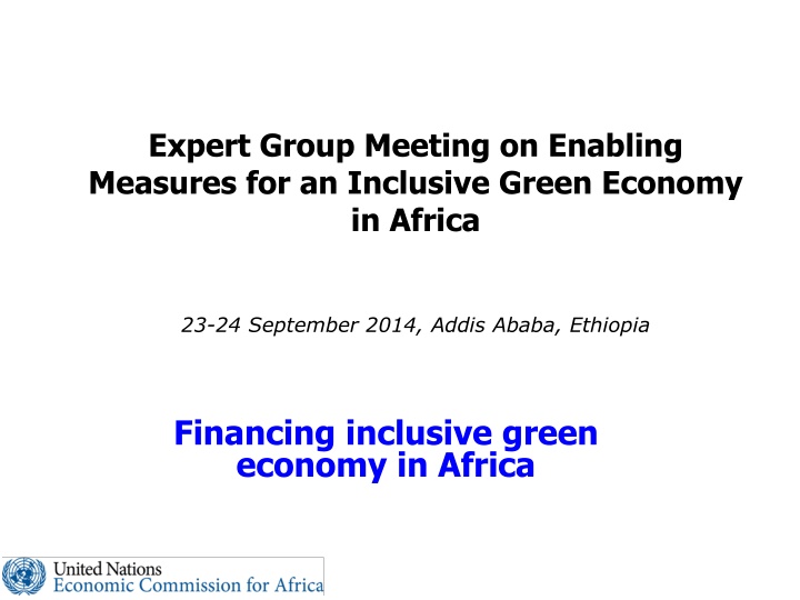 expert group meeting on enabling measures