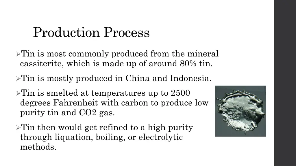 production process