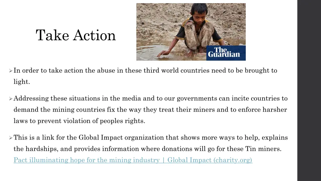 take action