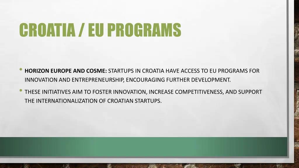 croatia euprograms