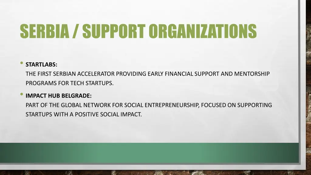 serbia support organizations 2
