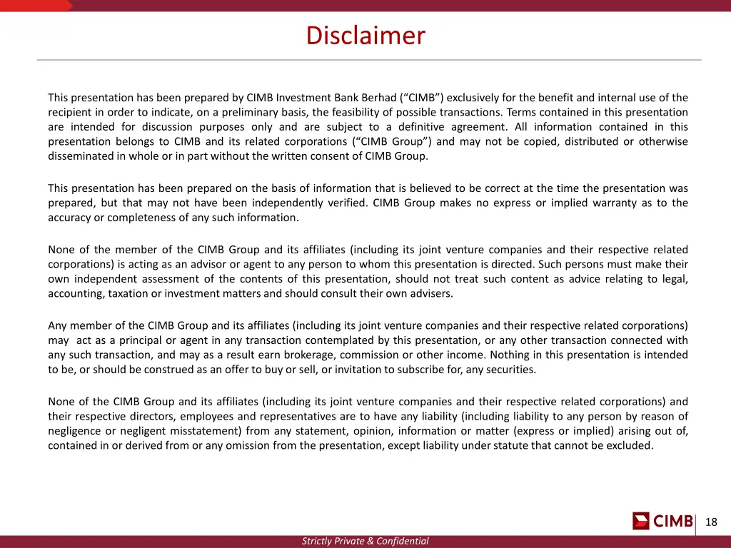 disclaimer
