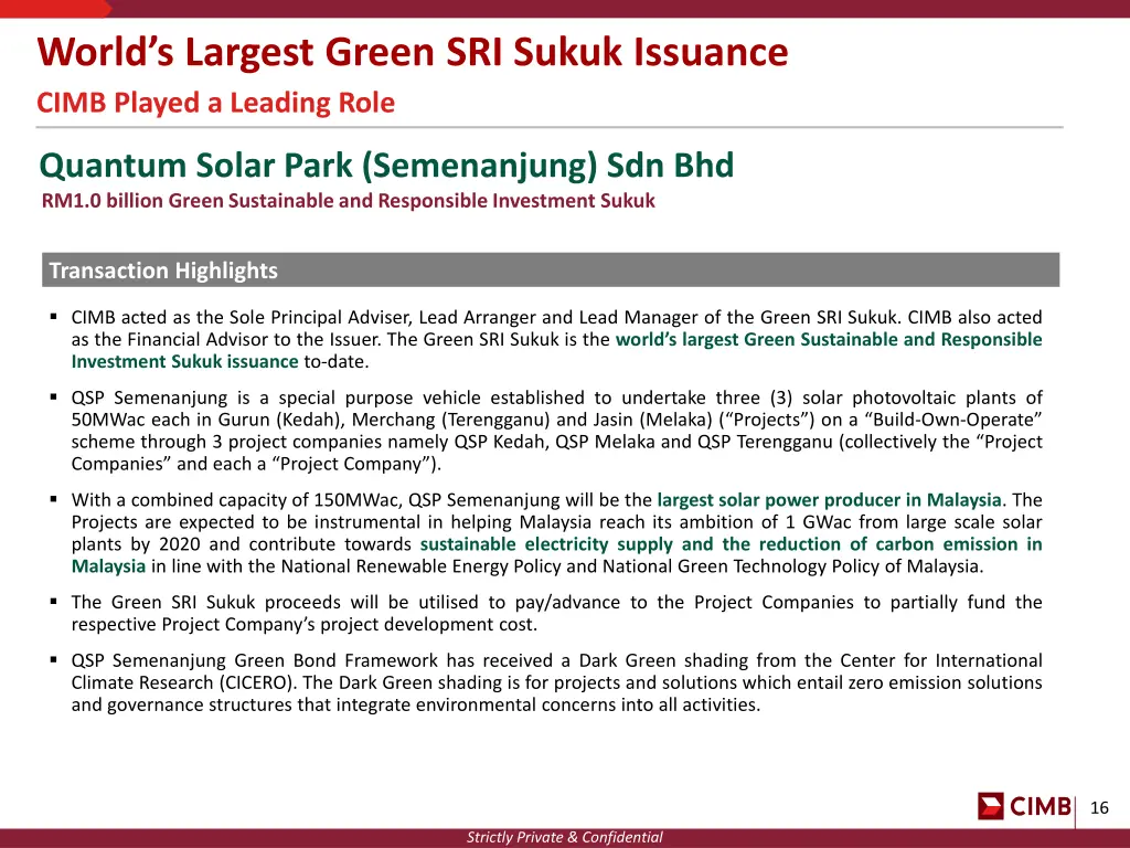 world s largest green sri sukuk issuance cimb 1