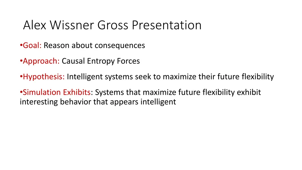 alex wissner gross presentation