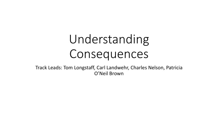 understanding consequences