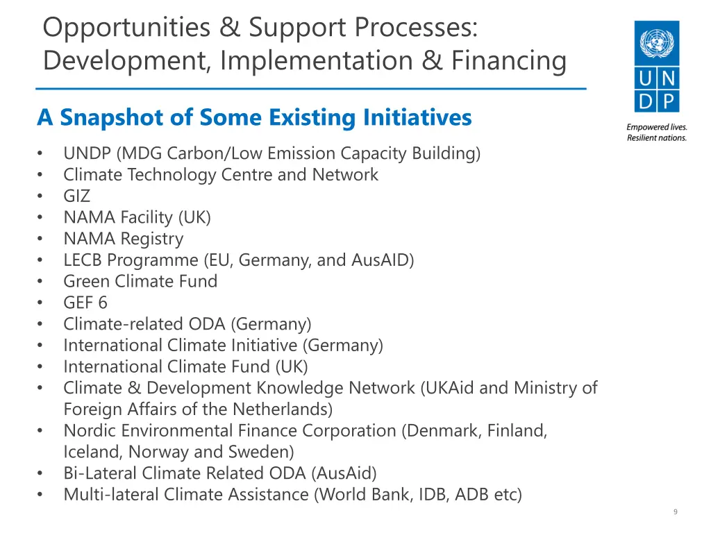 opportunities support processes development 1