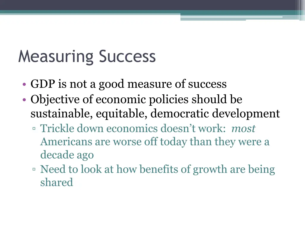 measuring success