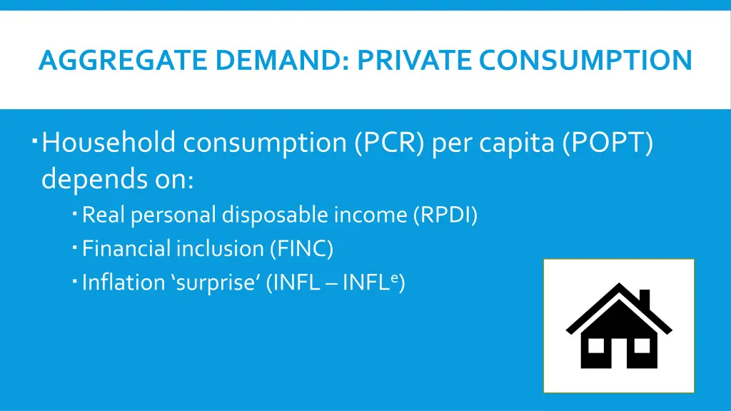 aggregate demand private consumption